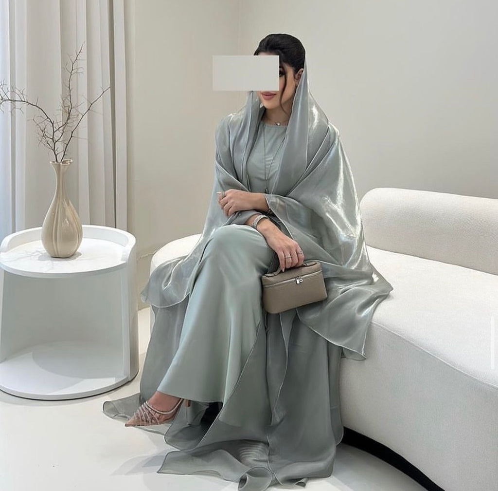 Royale Abaya  | Ice Grey ✨