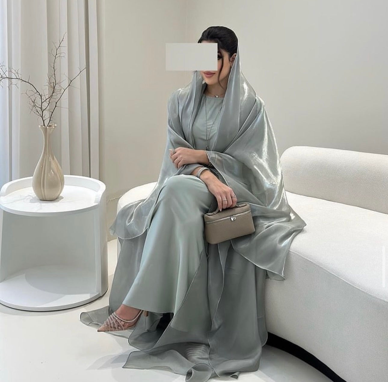 Royale Abaya  | Ice Grey ✨