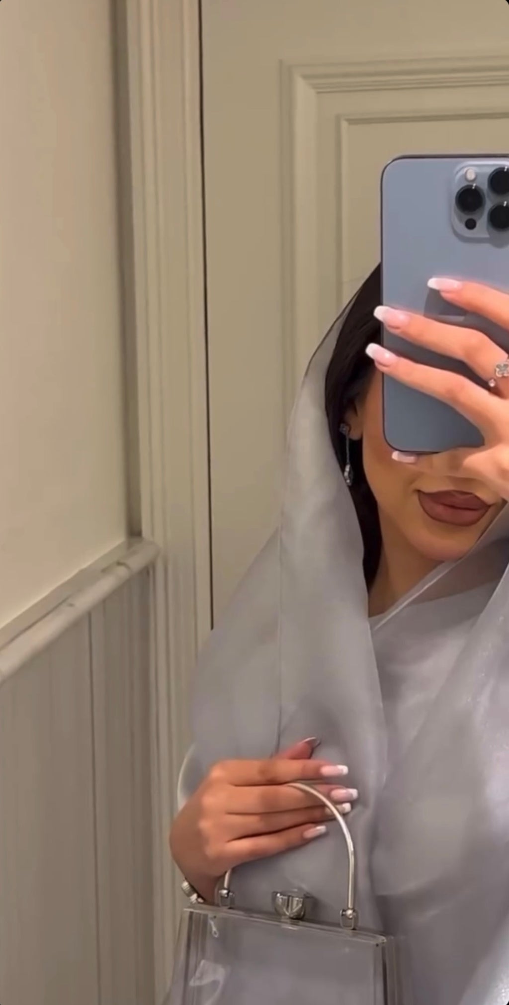 Royale Abaya  | Ice Grey ✨